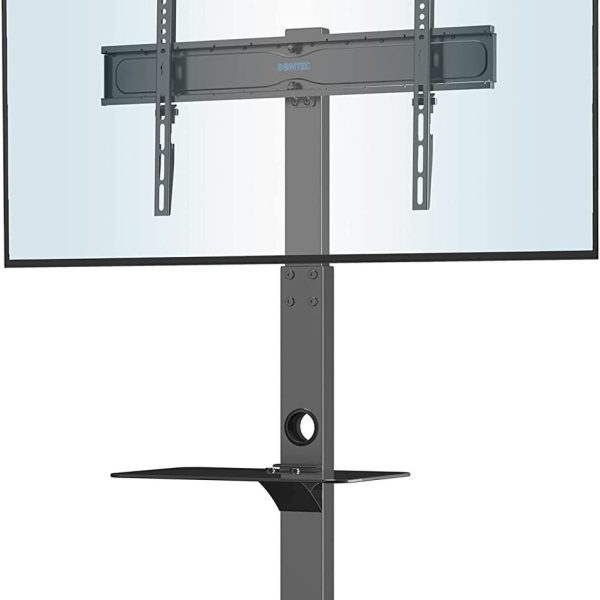 Підлоговий кронштейн для телевізора 30-70" Bontec Fit-2 VESA 75x75-600x400 з поличкою