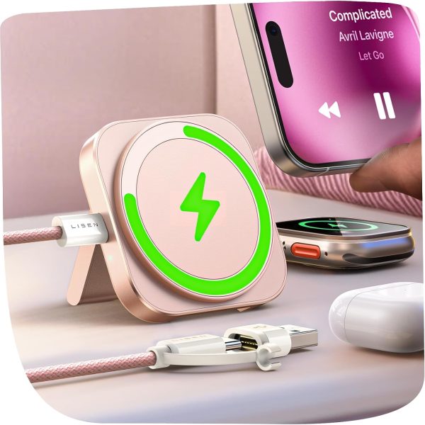 Ультратонка зарядна станція 2-в-1 для Apple MagSafe