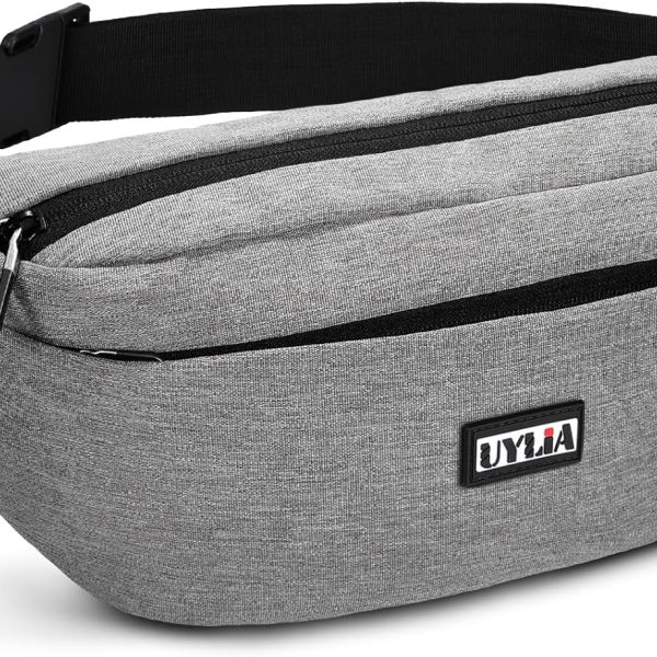 Спортивная поясная сумка бананка UYLIA ULF001 Grey