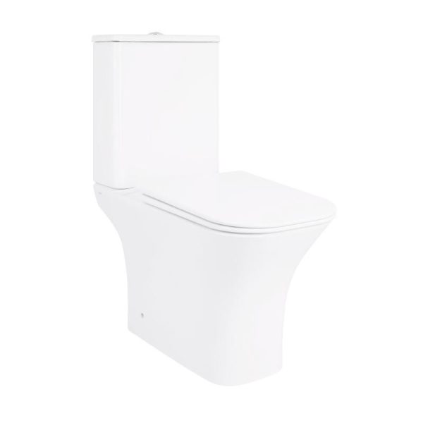 Унітаз-компакт Qtap Presto Quadro безободковий з сидінням Soft-close