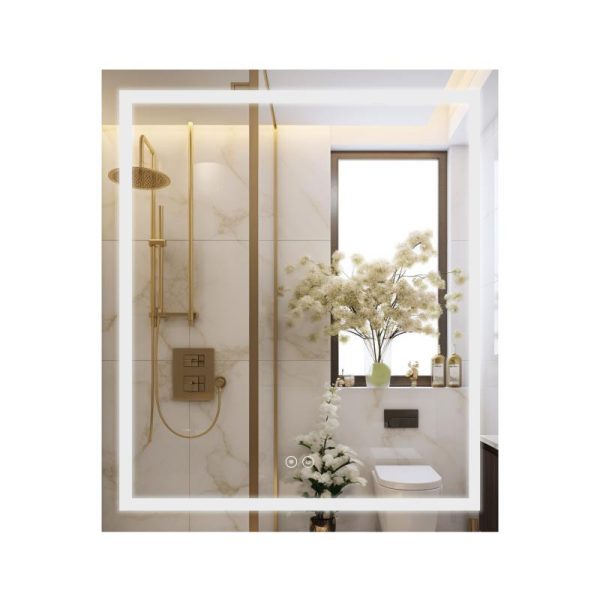Дзеркало Mideya 700х800 з LED-підсвічуванням Touch, з антизапотіванням